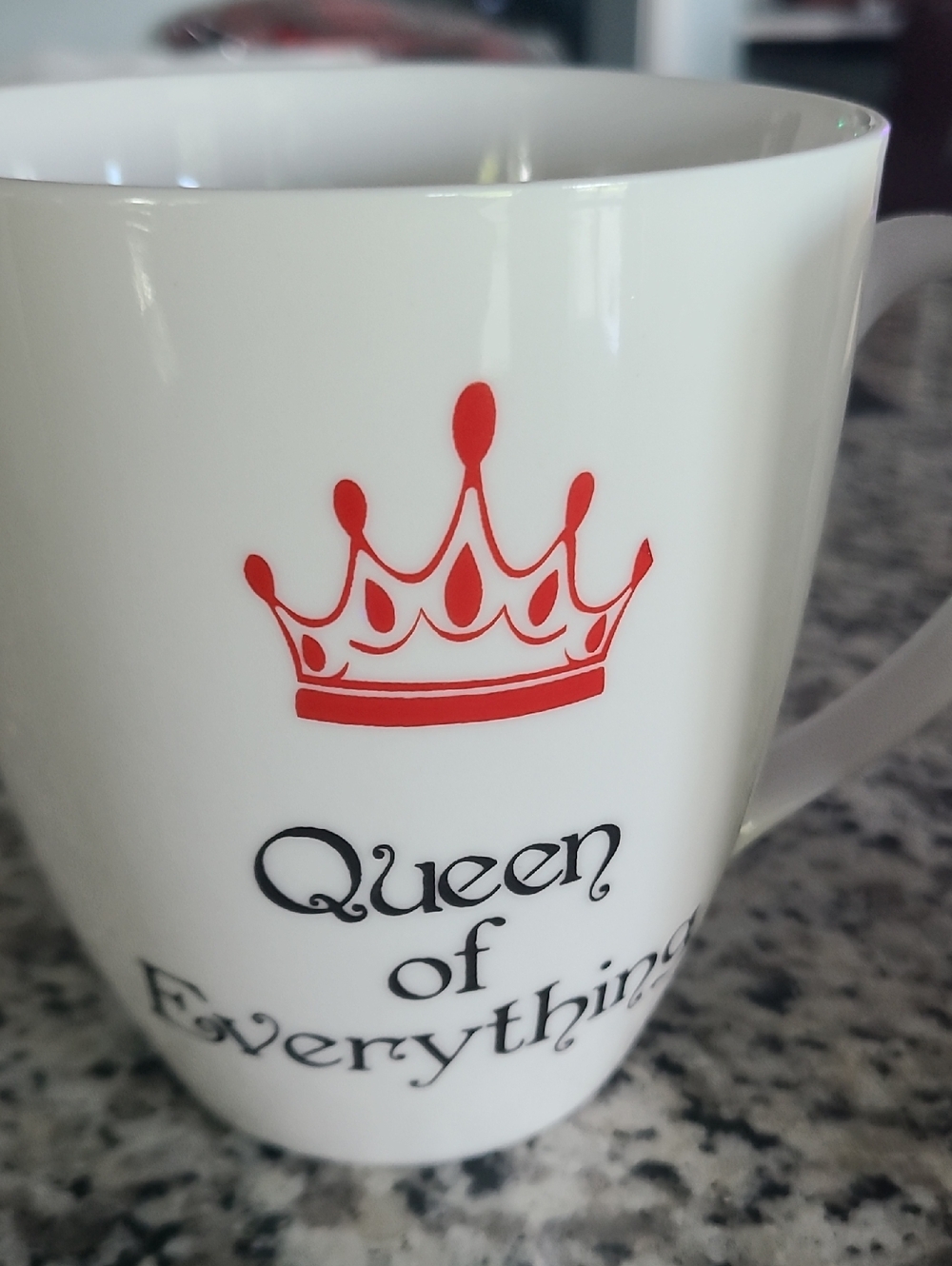 Pfaltzgraff White Mug Set with Red Crown Graphics